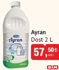 DOST AYRAN 2 L fiyat ve kampanya bilgisi